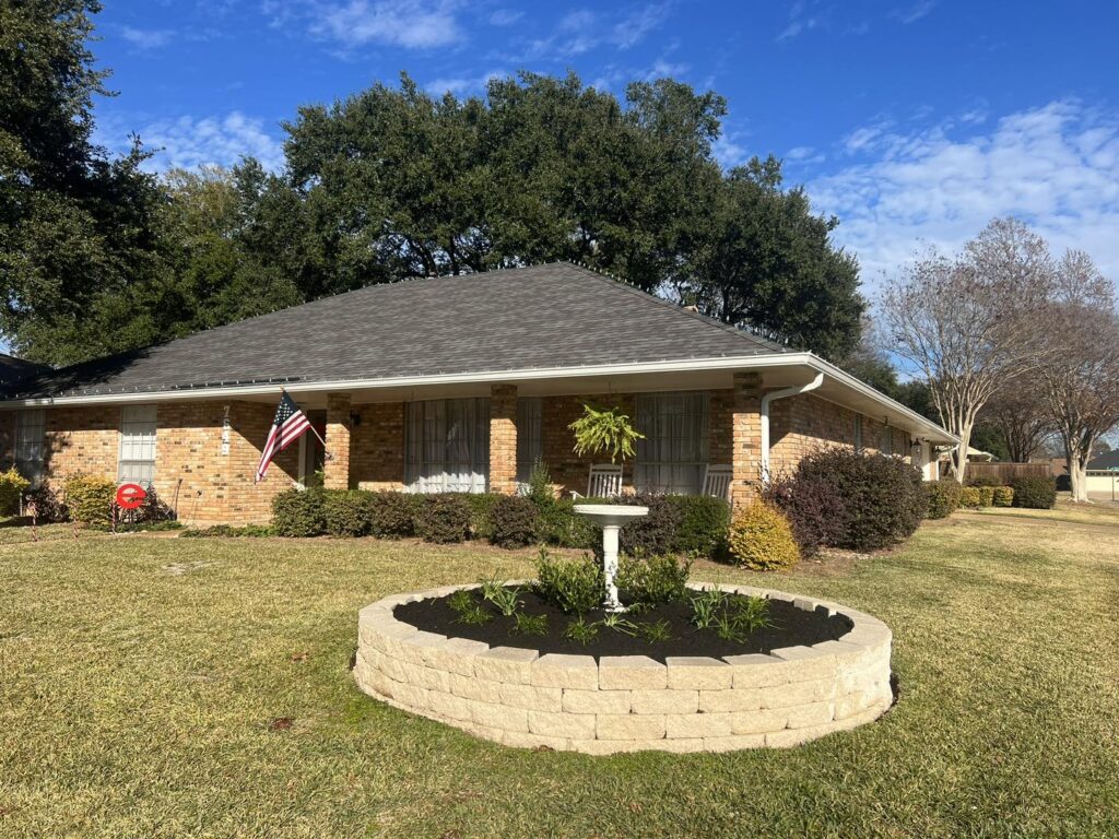 mulch job for decor of housing 